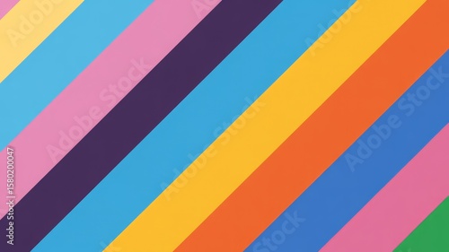 Free Download Diagonal stripes of bright cheerful colors creating a vibrant abstract background - GFXLoad