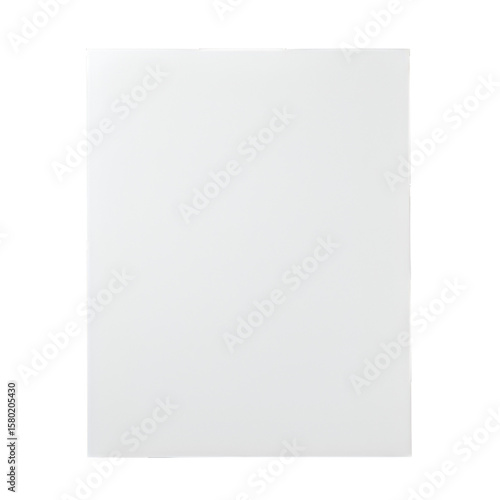 Illustration of White Rectangle Sheet Paper Blank Background Isolated