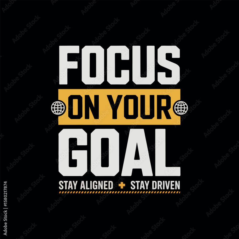 Fototapeta premium Motivational typography vector t-shirt design print