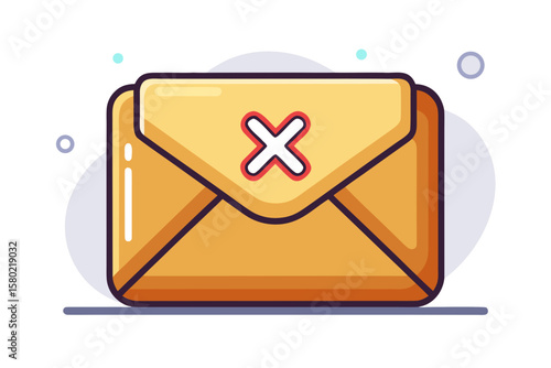 envelope trash delete mail icon discard message