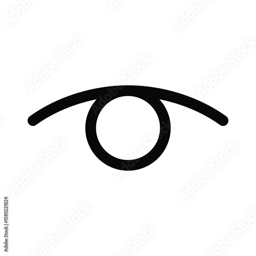 Outline eye icon for view, vision, and visibility controls