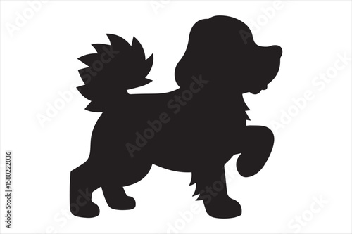 Wallpaper Mural Dog Silhouette Torontodigital.ca