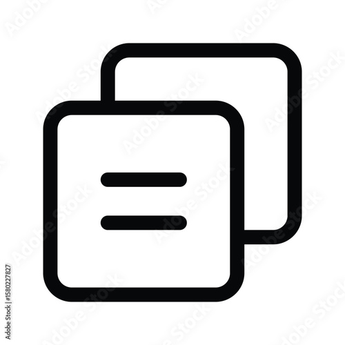 Outline copy icon to duplicate, clone, or paste content