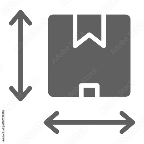 Size Dimensions Glyph Icon