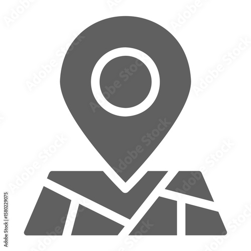 Pin Location Glyph Icon