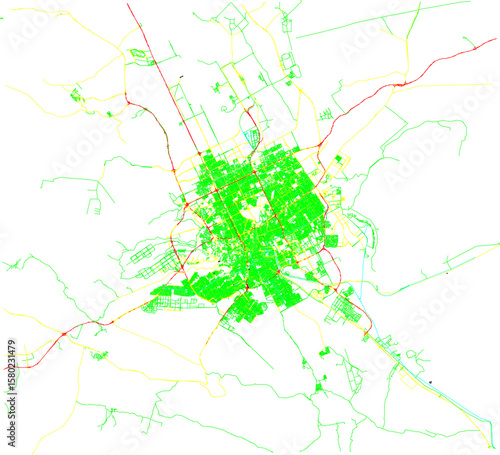 vector sketch illustration silhouette design detail maps site plan layout riyadh city layout