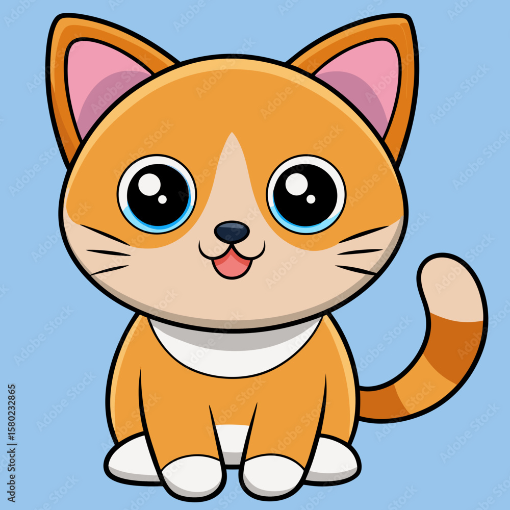 Fototapeta premium cat, cartoon, animal