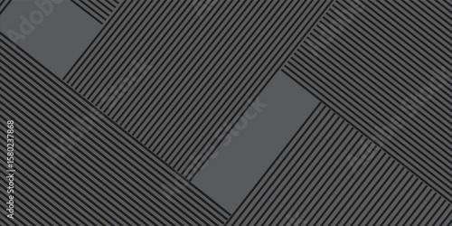 Abstract grayscale geometric pattern with intersecting parallel lines forming diagonal shapes and rectangular blocks.