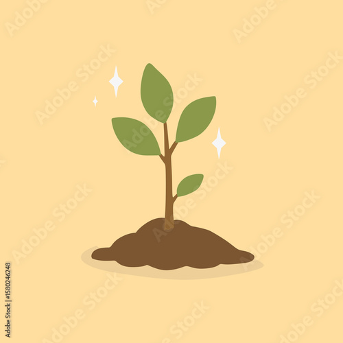 design about newly planted trees