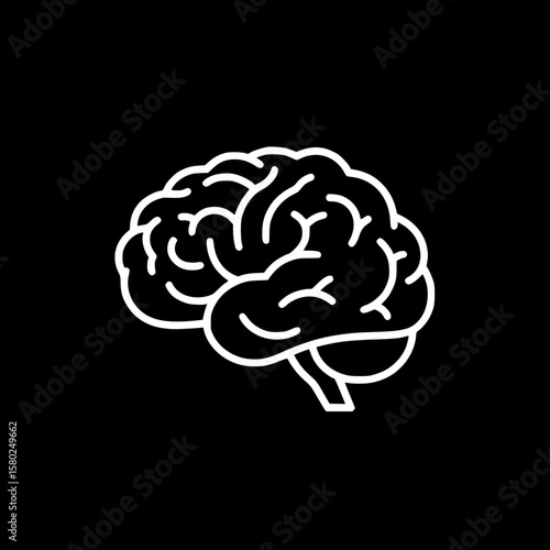 human brain vector illustration