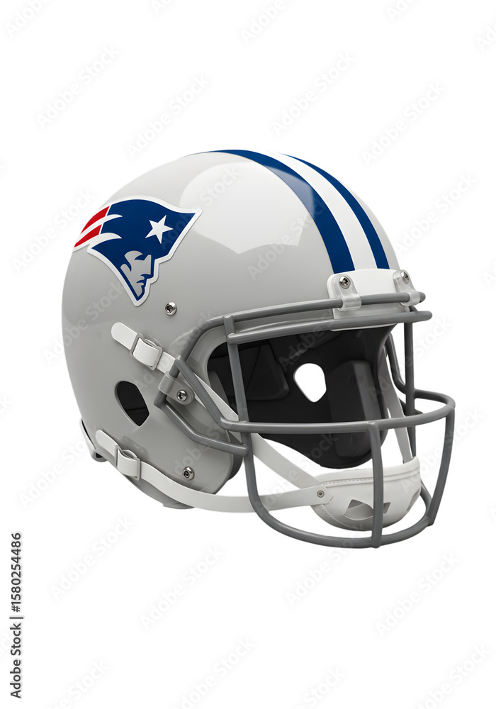 Fototapeta premium Illustration of Isolated Football Helmet Sport Headgear with Stripes