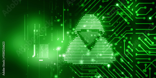 
2d illustration Cyber crime and internet privacy hacking. Network security, Cyber attack, Computer Virus, Ransomware, and Malware Concept

