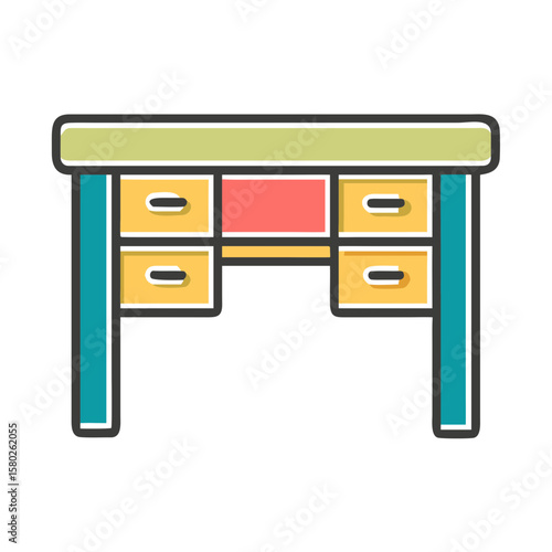 Explore stylish wooden desk with drawers for home office furniture and study table decoration ideas online now