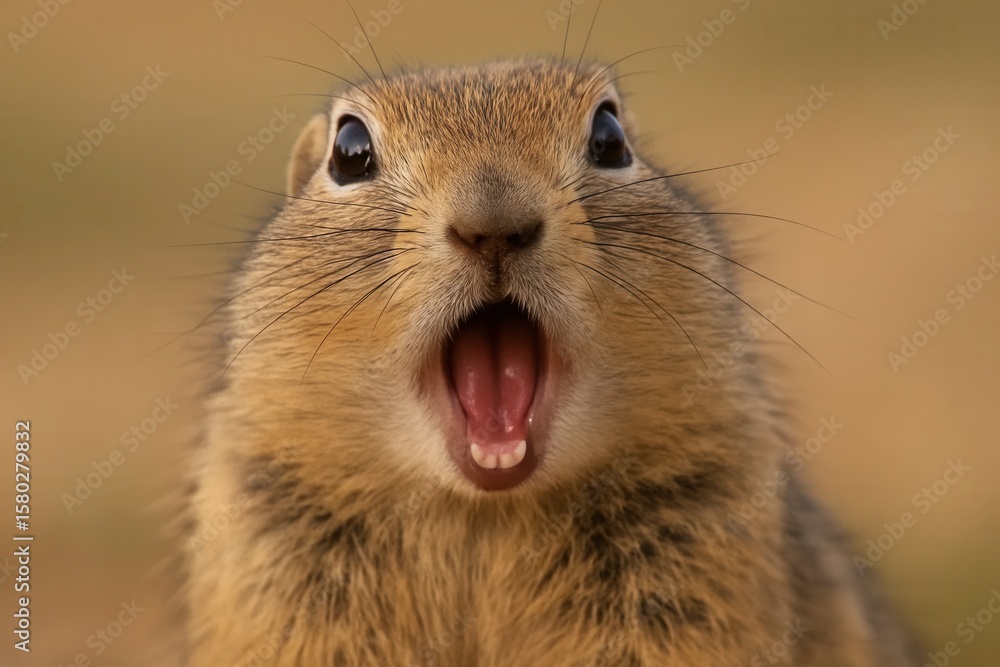 Fototapeta premium A Squirrel's Unexpected Reaction