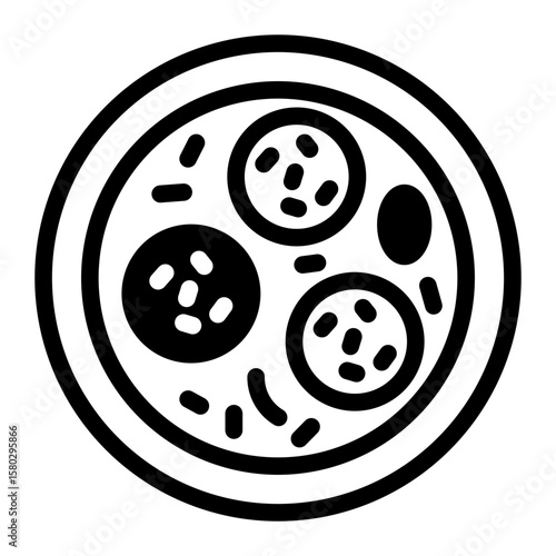 This Meatball soup icon is suitable for Indonesian culture, etc.