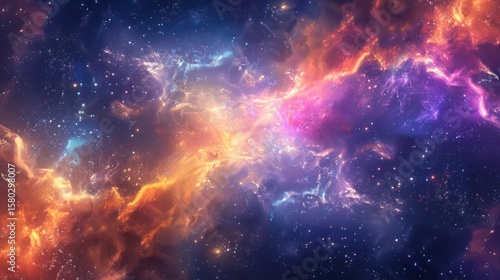 Cosmic nebula space astronomy universe.