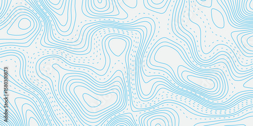 Generate an abstract background with light blue topographic contour lines on a white surface, creating a smooth, flowing pattern that resembles elevation maps or fluid dynamics.