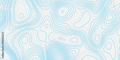 Generate an abstract background with light blue topographic contour lines on a white surface, creating a smooth, flowing pattern that resembles elevation maps or fluid dynamics.