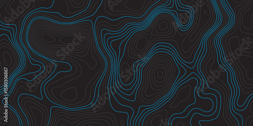 A dark background with intricate, flowing blue topographic lines creating an abstract and textured pattern.