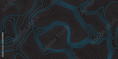  A dark background with intricate, flowing blue topographic lines creating an abstract and textured pattern.