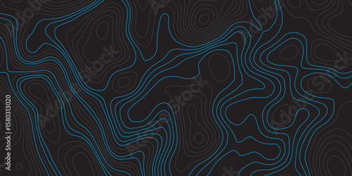  A dark background with intricate, flowing blue topographic lines creating an abstract and textured pattern.