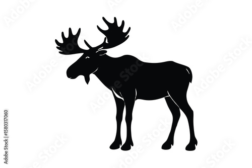 moose silhouette vector icon