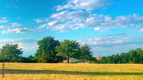 Time lapse of rural surroundings near German town  Lauterbach (Hessen)