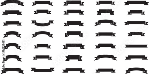 Elegant Ribbons and Bows for Classic Decorative Design Elements