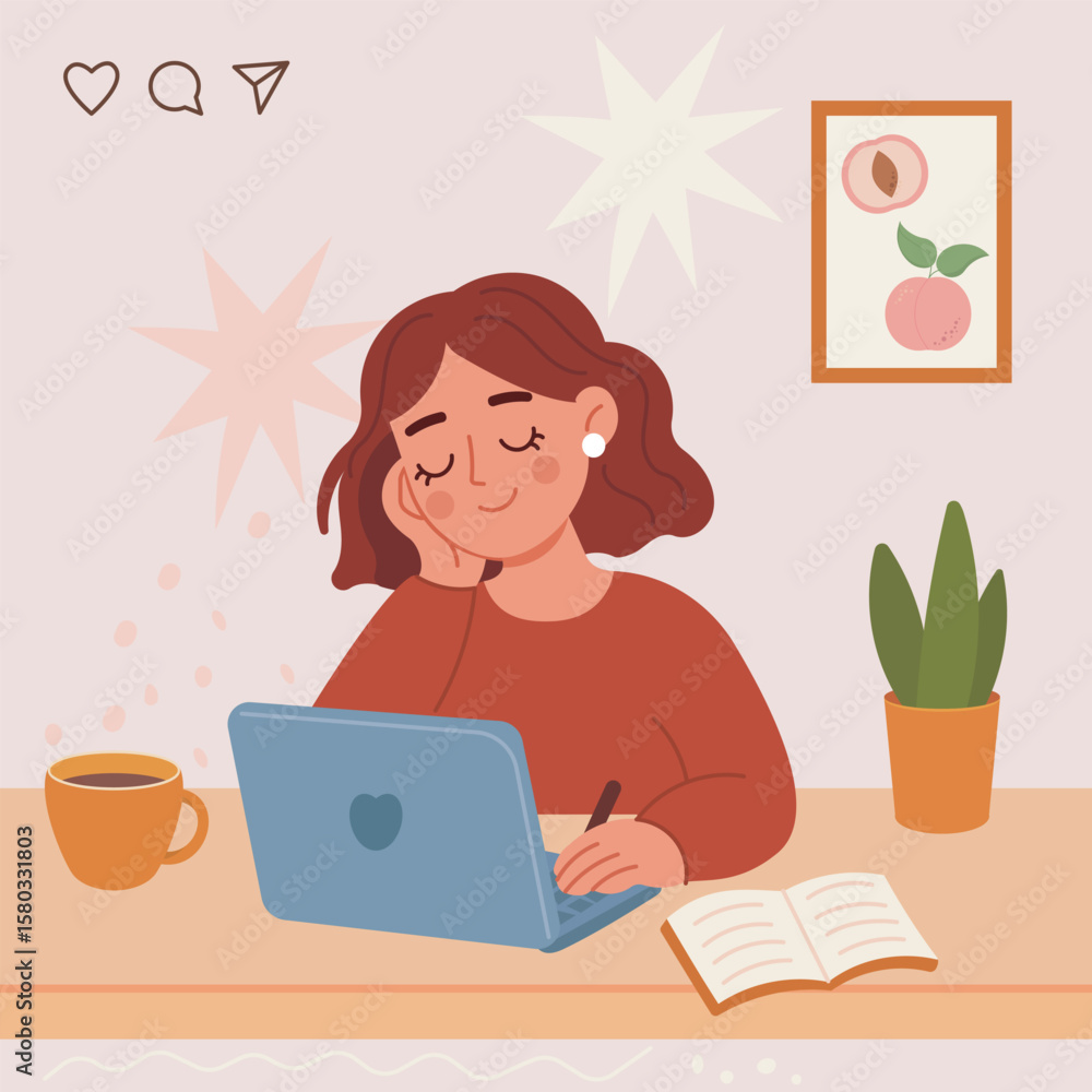 Cozy Work from Home Setup Cozy Work from Home Setup