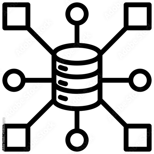 Data Cluster Icon
