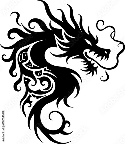 beast, crown, king, flames tribal, tattoo, design, vector