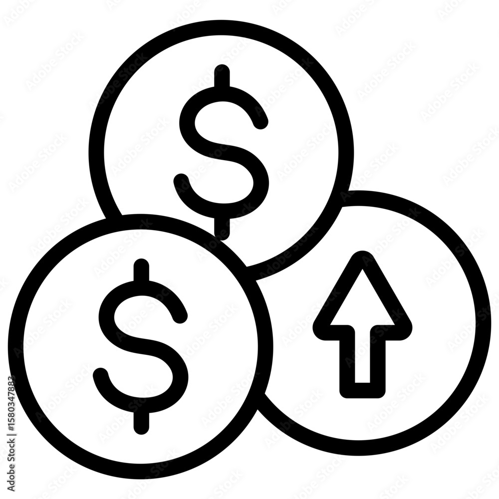 Fototapeta premium Top Up Icon