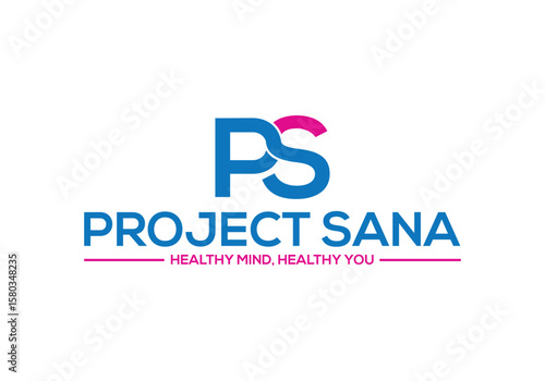 letter p s logo design