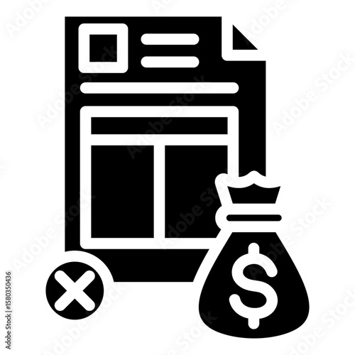 Non Sufficient Fund Icon