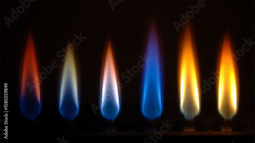 Flame Colorful Gas Burn