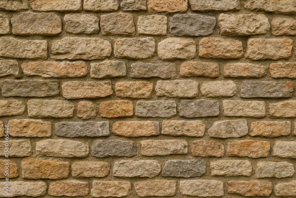 Obraz premium Ancient Quarry Stone Wall Construction