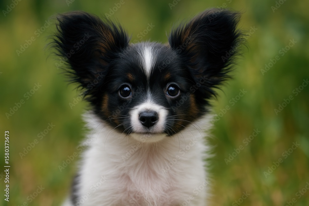 Adorable small dog breed with butterfly-like ears Adorable small dog breed with butterfly-like ears