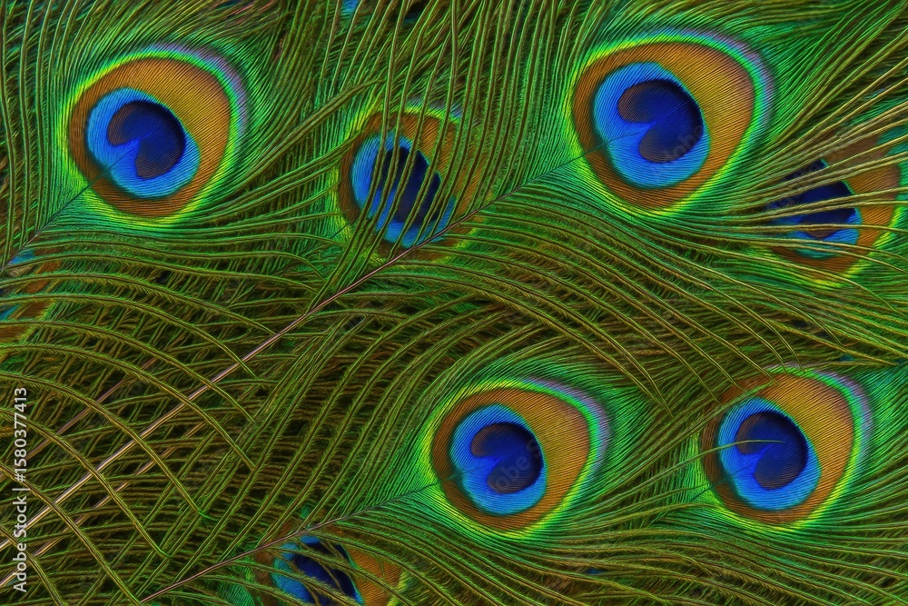 Obraz premium Background featuring peacock feathers