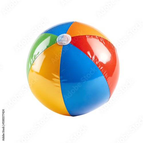 Colorful beach ball for summer fun