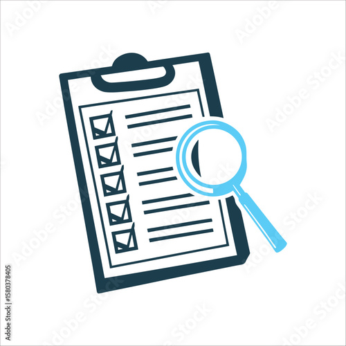 Due Diligence Checklist with Magnifying Glass Due Diligence Checklist with magnifying glass