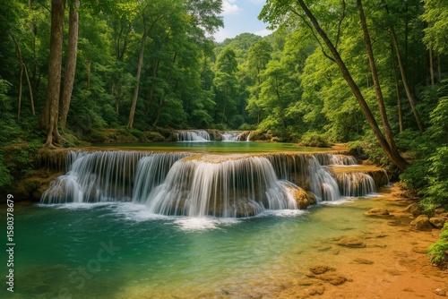 Discover the serene beauty of a hidden rainforest waterfall, perfect for relaxing in nature