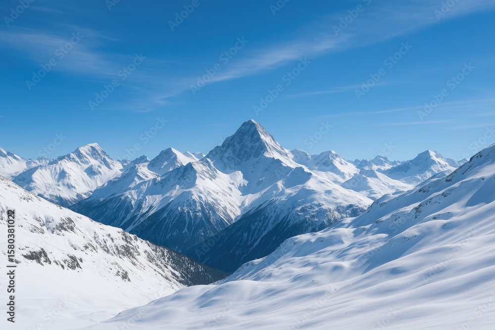 Obraz premium Stunning landscape showcasing majestic mountains