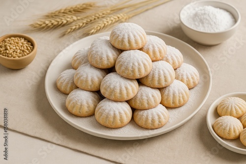 Wallpaper Mural Celebrating the Kahk Tradition - Festive Cookies for Eid Torontodigital.ca