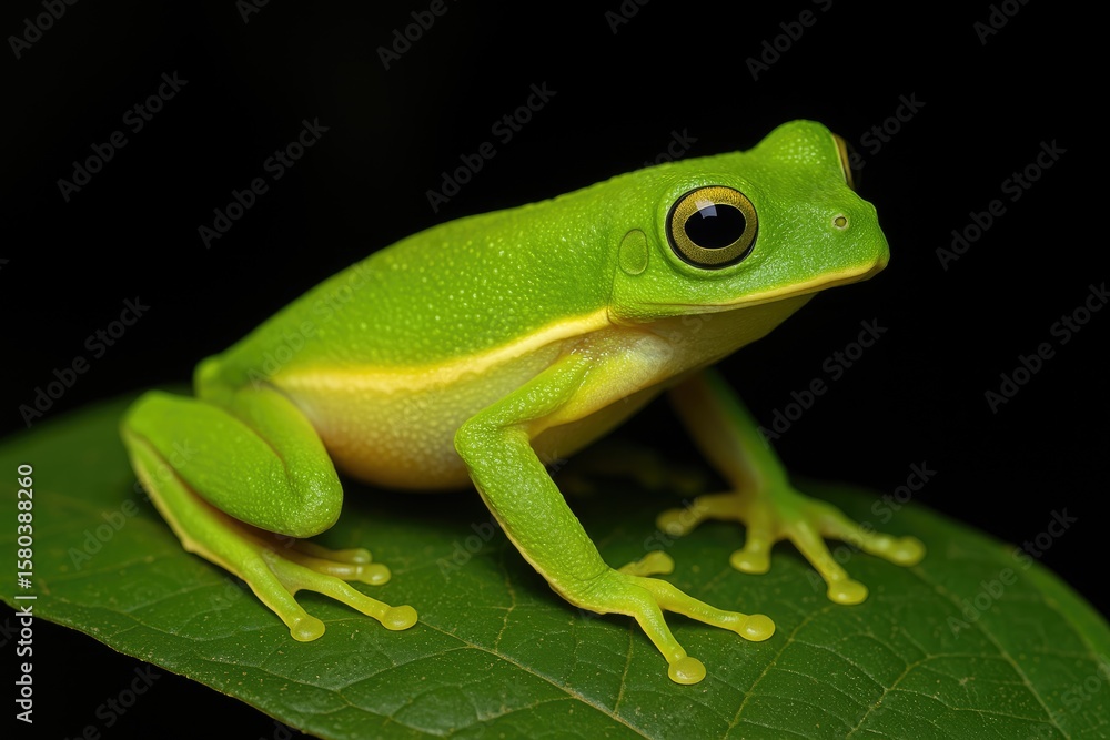 Naklejka premium Orinoco lime tree frog species overview