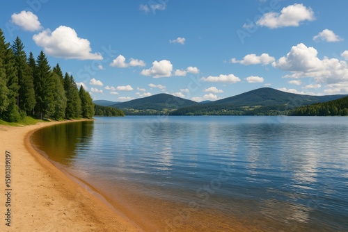 Wallpaper Mural Hydroelectric Power Plant and Dam on the Vltava River in a Mountainous Region Near a Nature Reserve Torontodigital.ca