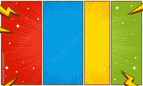 Comic cartoon pop art panel. humor background style