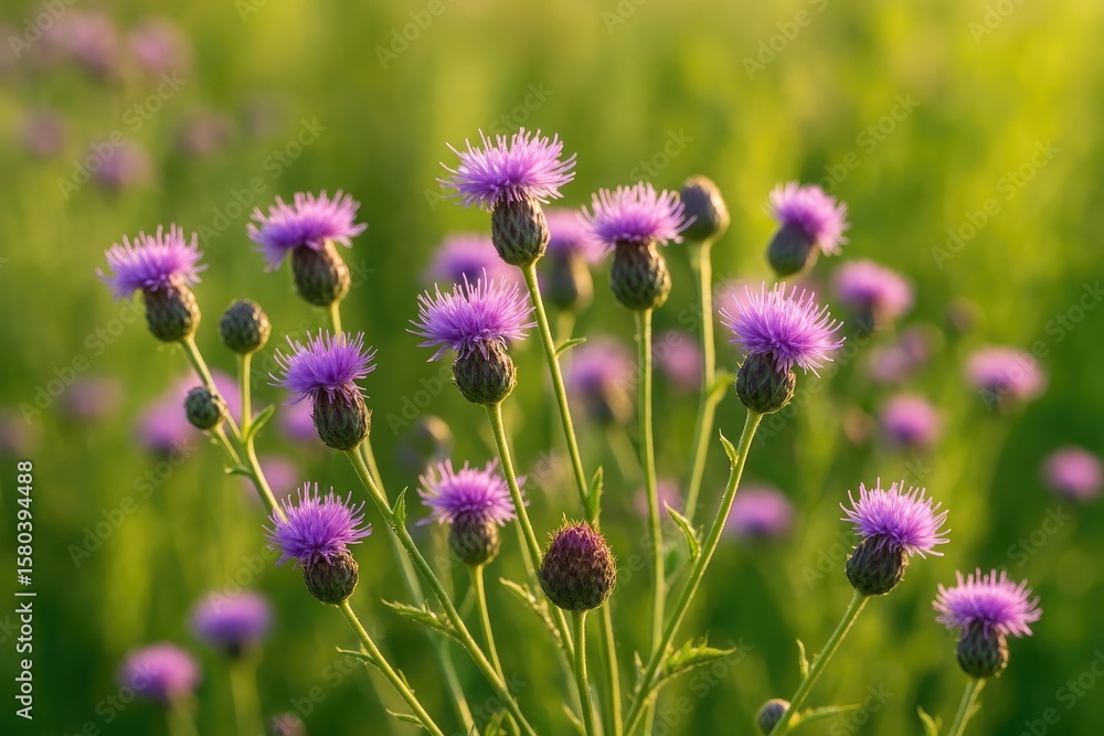A stunning weed with vibrant purple blossoms A stunning weed with vibrant purple blossoms