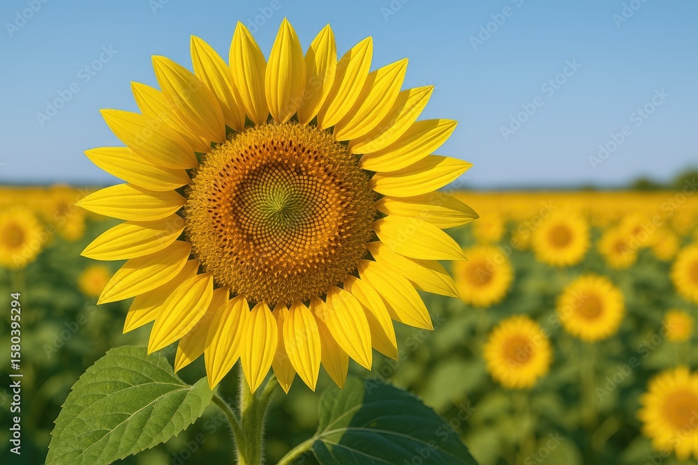 Bright yellow sunflower blossom Bright yellow sunflower blossom