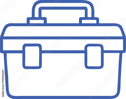  tool box with white background