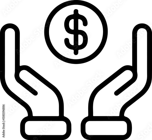 Hands holding a dollar coin symbolizing financial security and investment protection